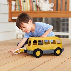 Green Toys Yellow Bus Wagon